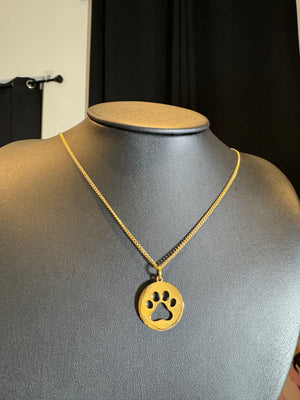 
                  
                    Paw Print Coin Necklace
                  
                