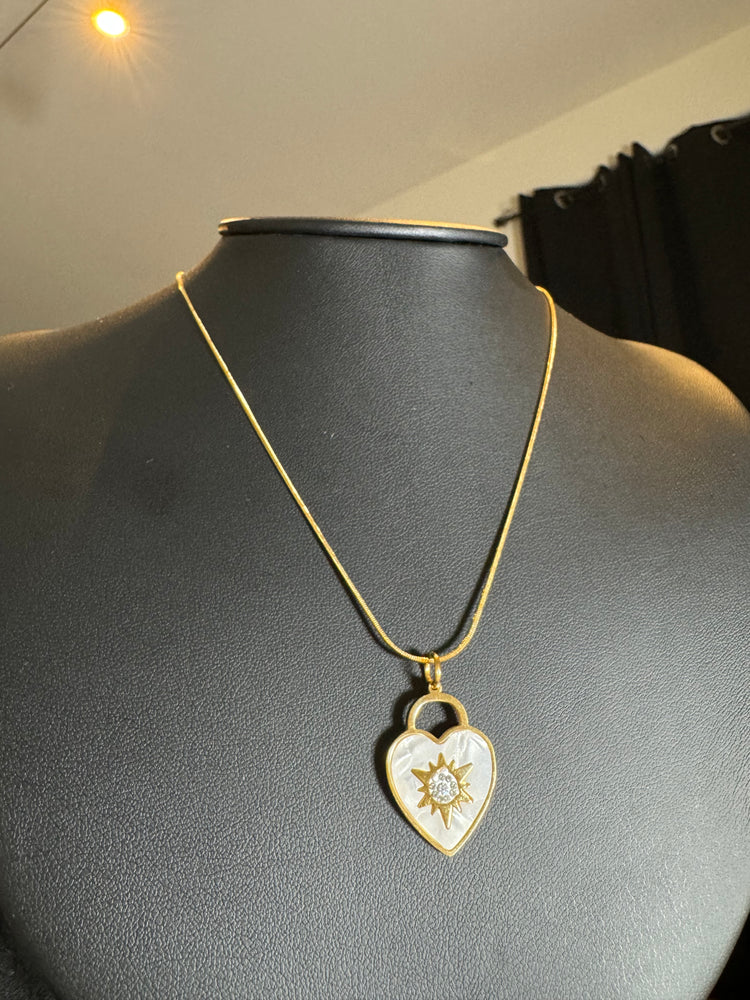 
                  
                    Star Heart Lock Necklace
                  
                