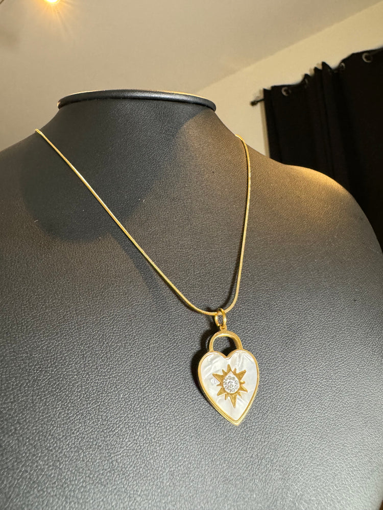 
                  
                    Star Heart Lock Necklace
                  
                