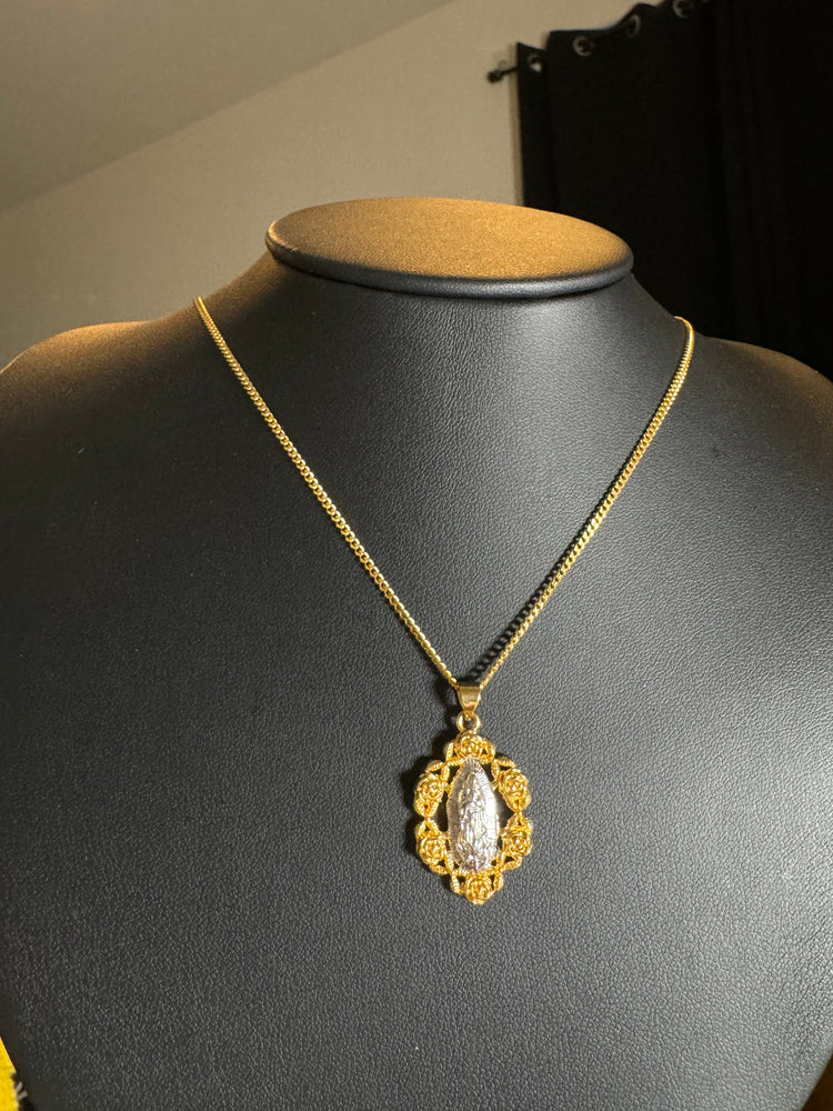
                  
                    Flower Mary Necklace
                  
                
