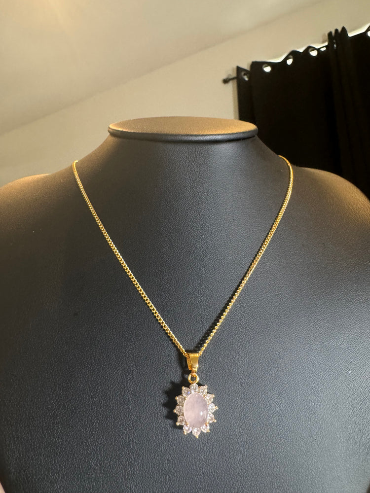 
                  
                    Rose Quartz Sparkle Necklace
                  
                