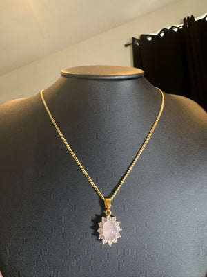 
                  
                    Rose Quartz Sparkle Necklace
                  
                