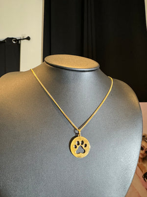 
                  
                    Paw Print Coin Necklace
                  
                