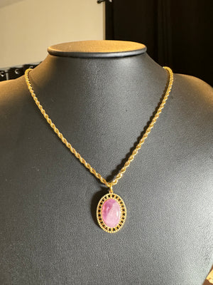 
                  
                    Amethyst Medallion necklace ￼
                  
                