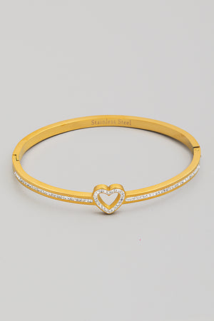 
                  
                    Stainless Steel Heart Cuff Gold/Silver
                  
                
