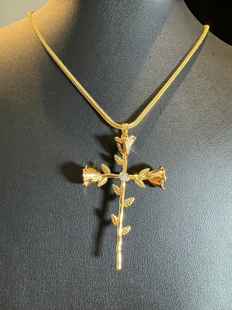 
                  
                    Rose Cross Necklace
                  
                