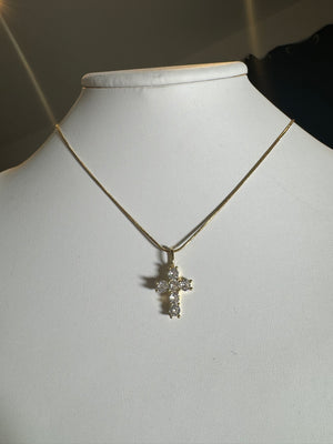 
                  
                    CZ Mini Cross Necklace
                  
                
