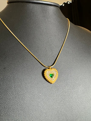 
                  
                    Emerald Heart Necklace
                  
                