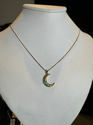 
                  
                    Moon Stone Moon Necklace
                  
                