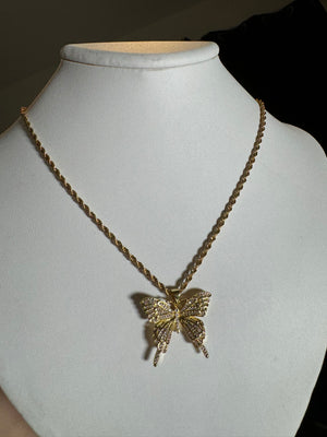 
                  
                    Cassie Iced Butterfly Rope Necklace
                  
                