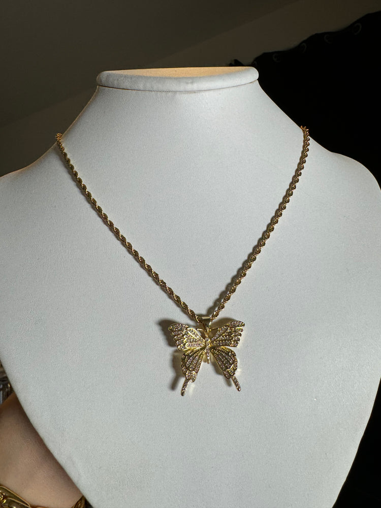 
                  
                    Cassie Iced Butterfly Rope Necklace
                  
                