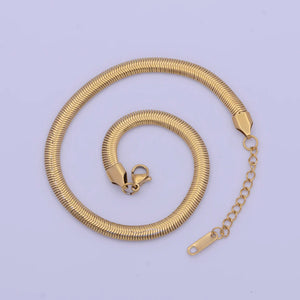 
                  
                    Flat Puffer Anklet Gold/Silver
                  
                