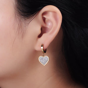 
                  
                    Pave Heart Earrings
                  
                