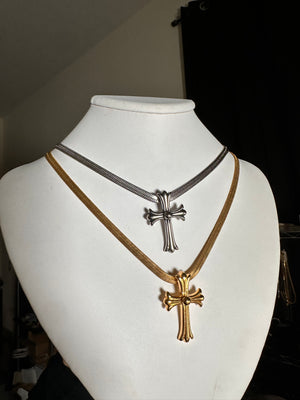 
                  
                    Gothic issac cross necklace
                  
                
