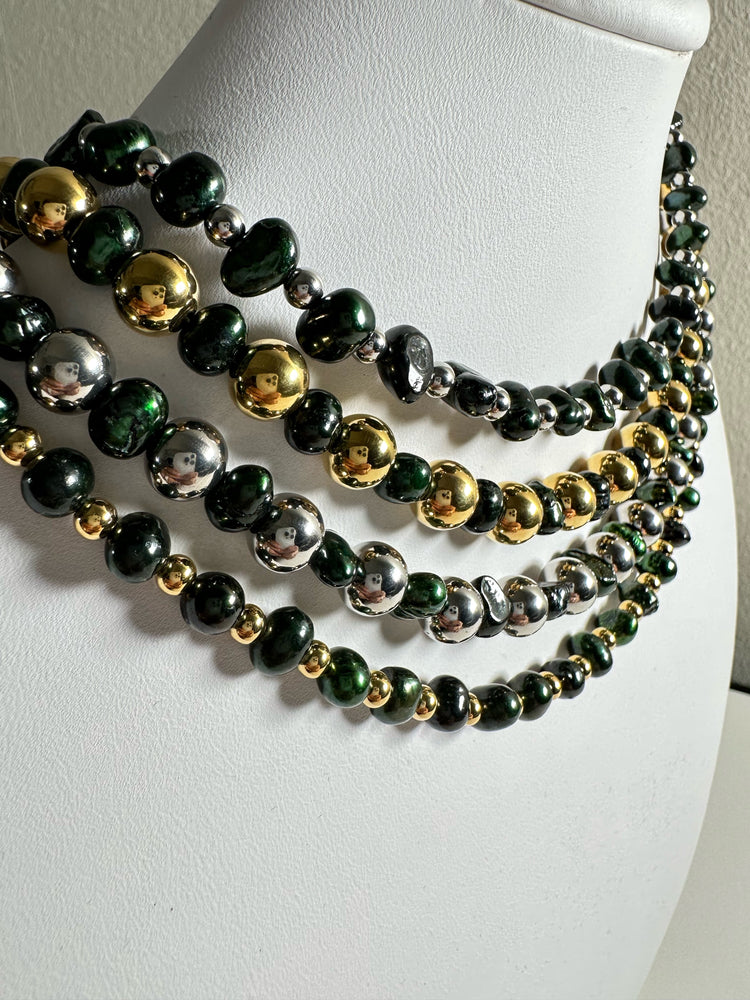 
                  
                    Emerald Pearl Bead Necklace
                  
                