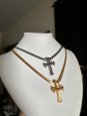 
                  
                    Gothic issac cross necklace
                  
                
