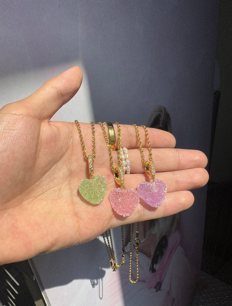 Gummy Hearts Rope Necklace