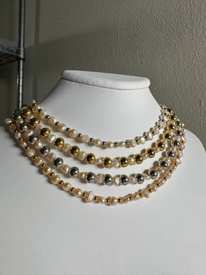 
                  
                    Peach Pearl Bead Necklace
                  
                