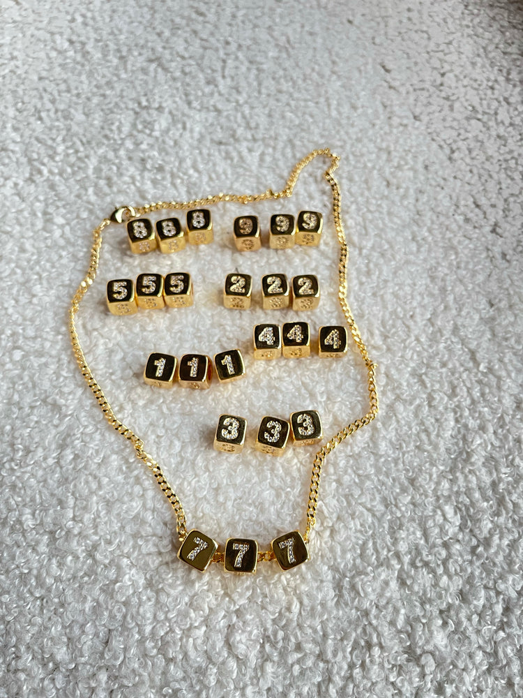 Angel Number Cube Necklace