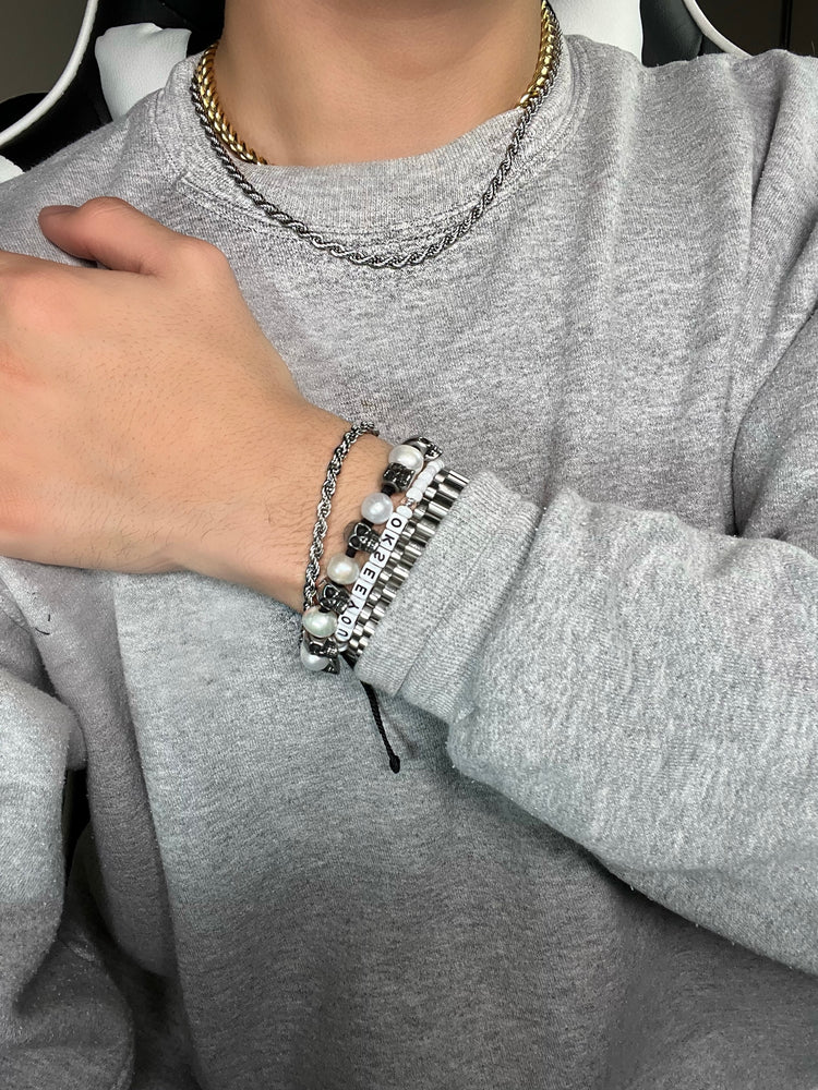 
                  
                    Silver Rope necklace bracelet
                  
                