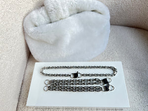 
                  
                    Silver Cube Link Necklace Bracelet
                  
                