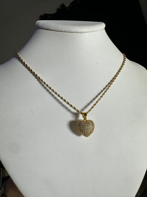 
                  
                    Sparkle Heart Rope Necklace
                  
                
