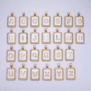
                  
                    White Letter Necklace
                  
                